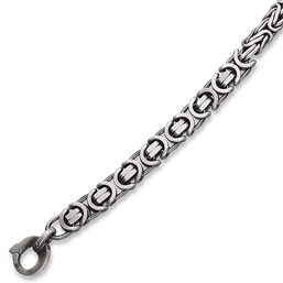 Armbånd i sort rhodineret sølv fra Støvring design