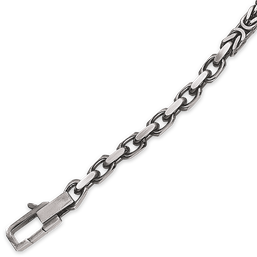 Armbånd i sort rhodineret sølv fra Støvring design
