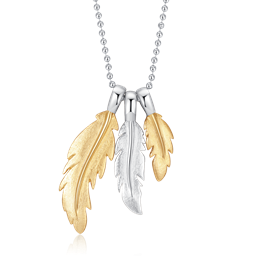 Sølv collier rhodineret