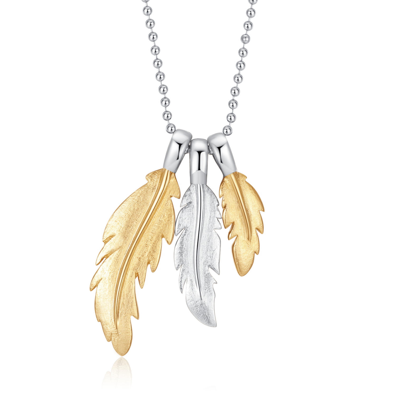 Sølv collier rhodineret