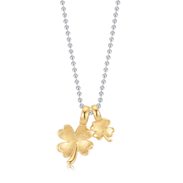 Sølv collier rhodineret