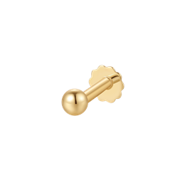 Guld labret piercing