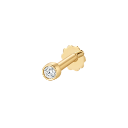 Guld labret piercing