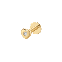 Guld labret piercing