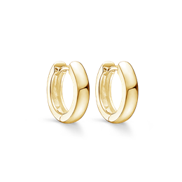 Sølv forgyldt creoler