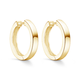 Sølvforgyldt creoler