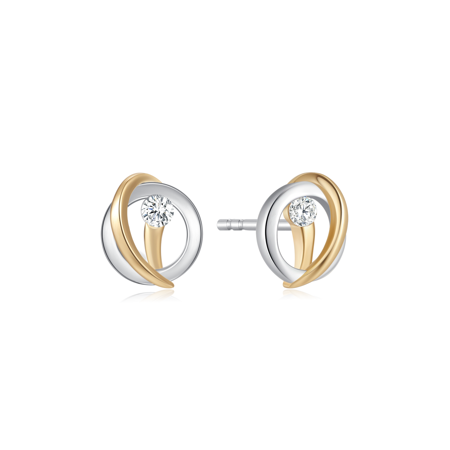 Sølvforgyldt ørestikker