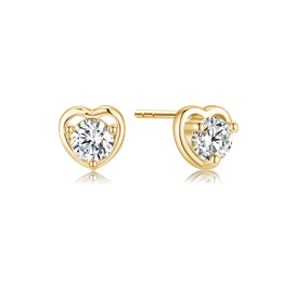 Sølvforgyldt ørestikker