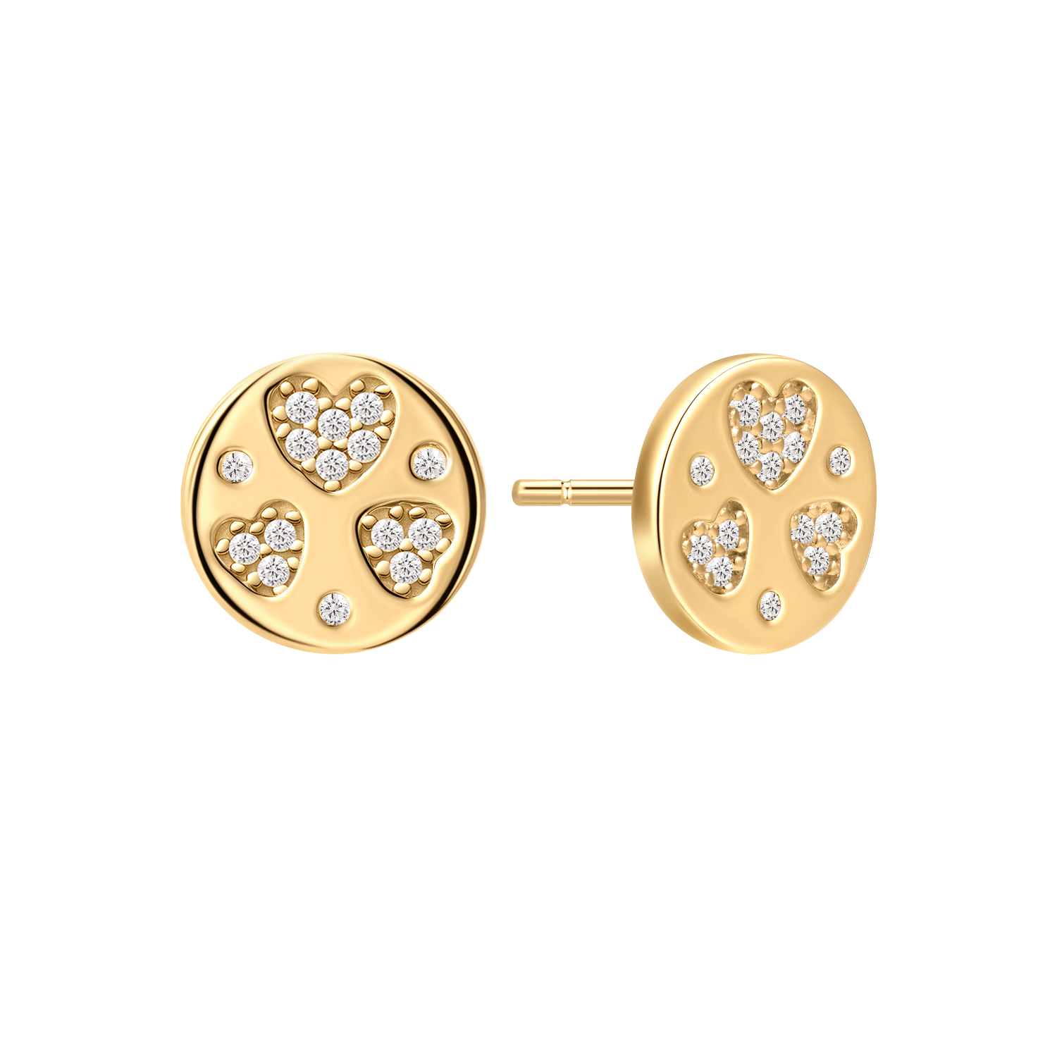 Sølvforgyldt ørestikker