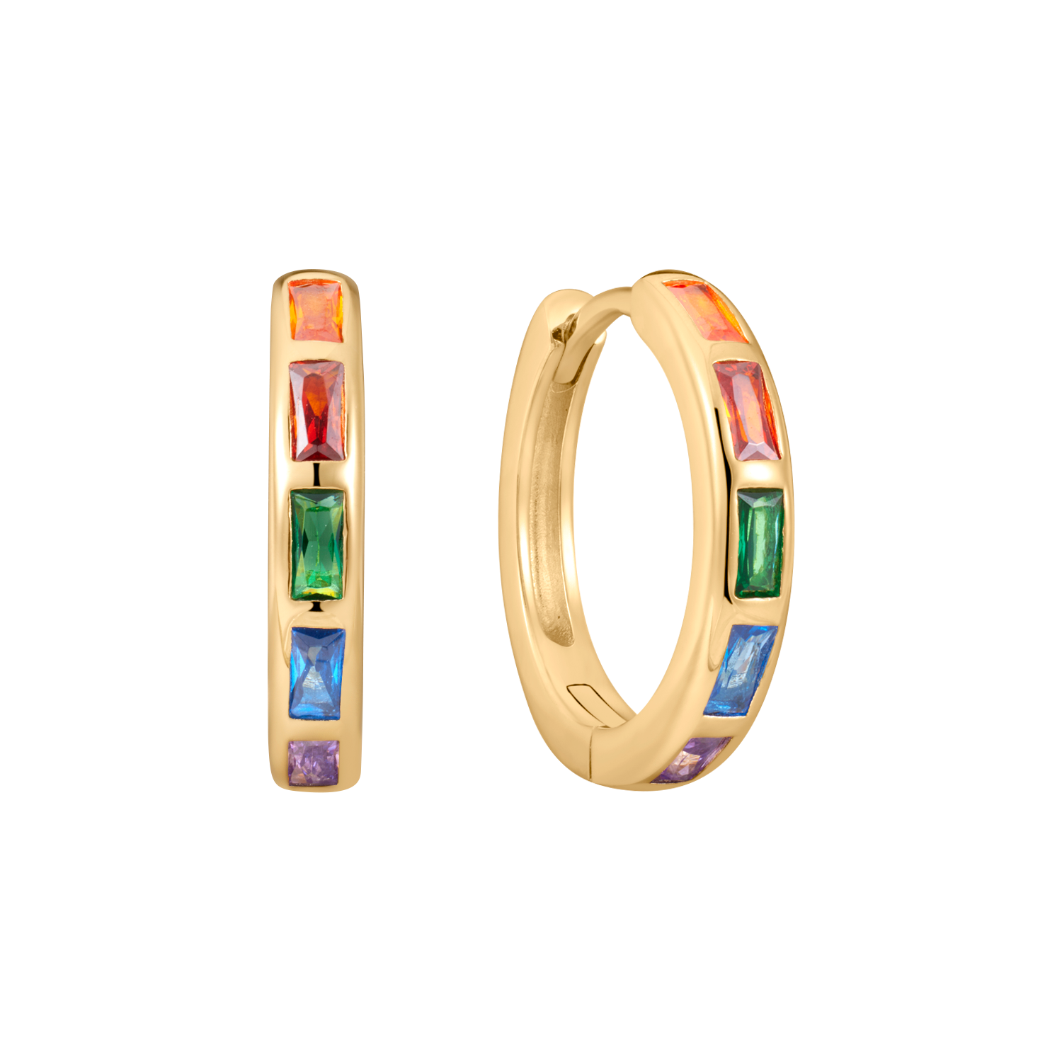 Sølvforgyldt creoler