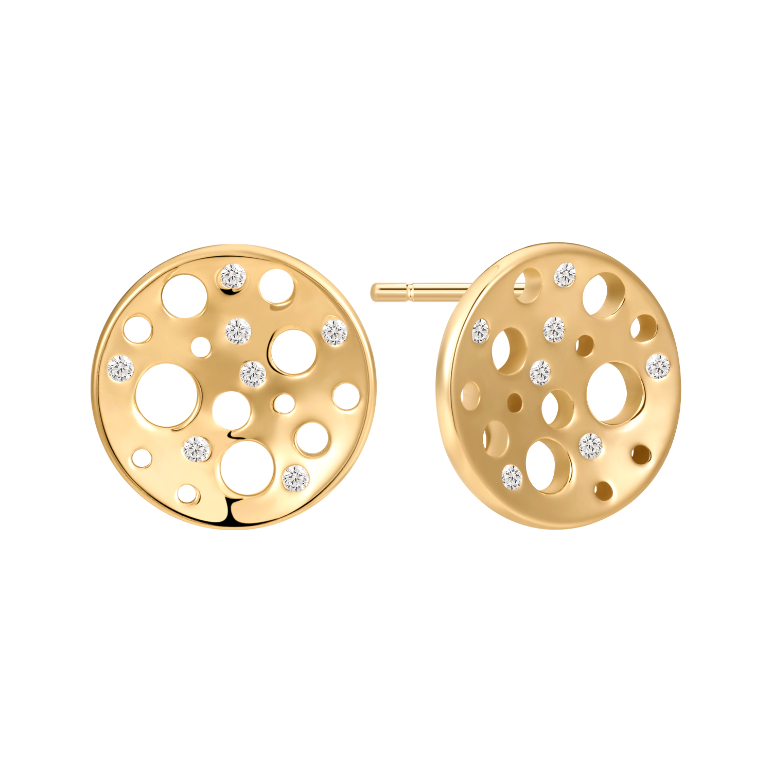 Sølvforgyldt ørestikker