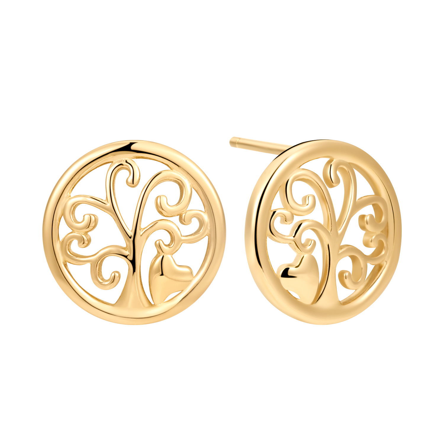 Sølvforgyldt ørestikker