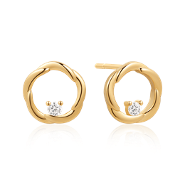 Sølvforgyldt ørestikker