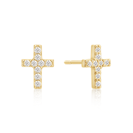 Sølvforgyldt ørestikker