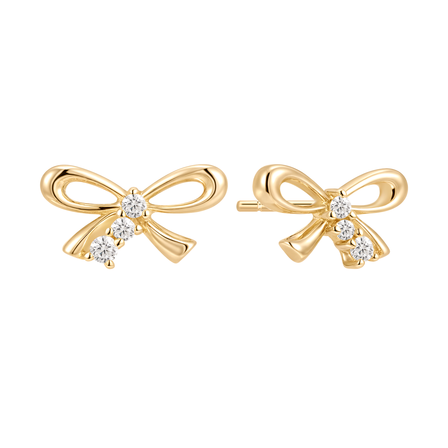 Sølvforgyldt ørestikker