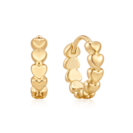 Sølvforgyldt creoler