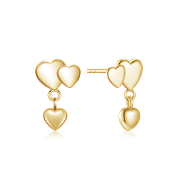 Sølvforgyldt ørestikker