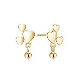 Sølvforgyldt ørestikker