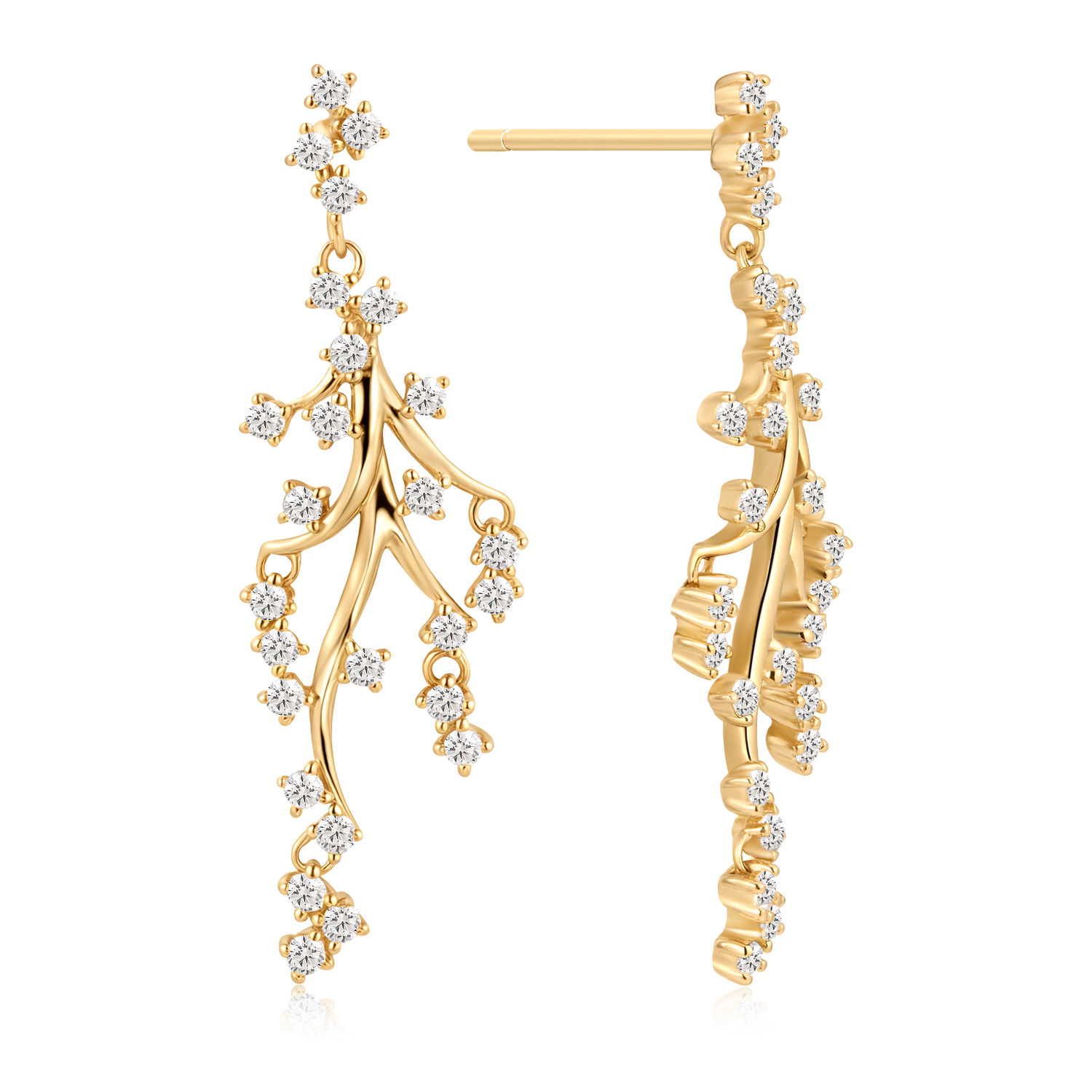 Sølvforgyldt ørehænger