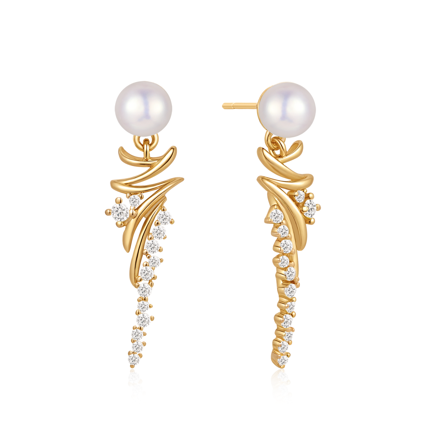 Sølvforgyldt ørehænger