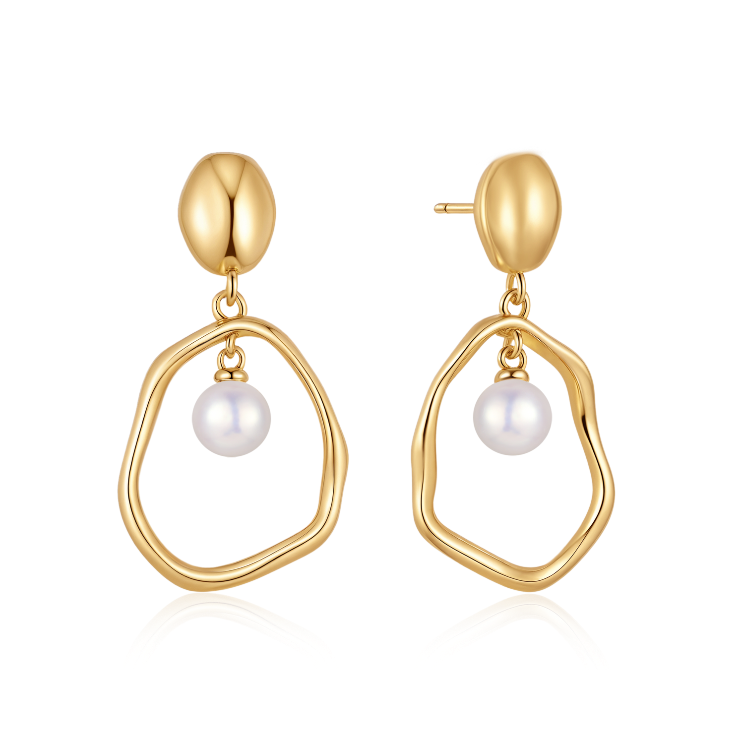 Sølvforgyldt ørehænger