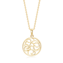 Sølvforgyldt halskæde