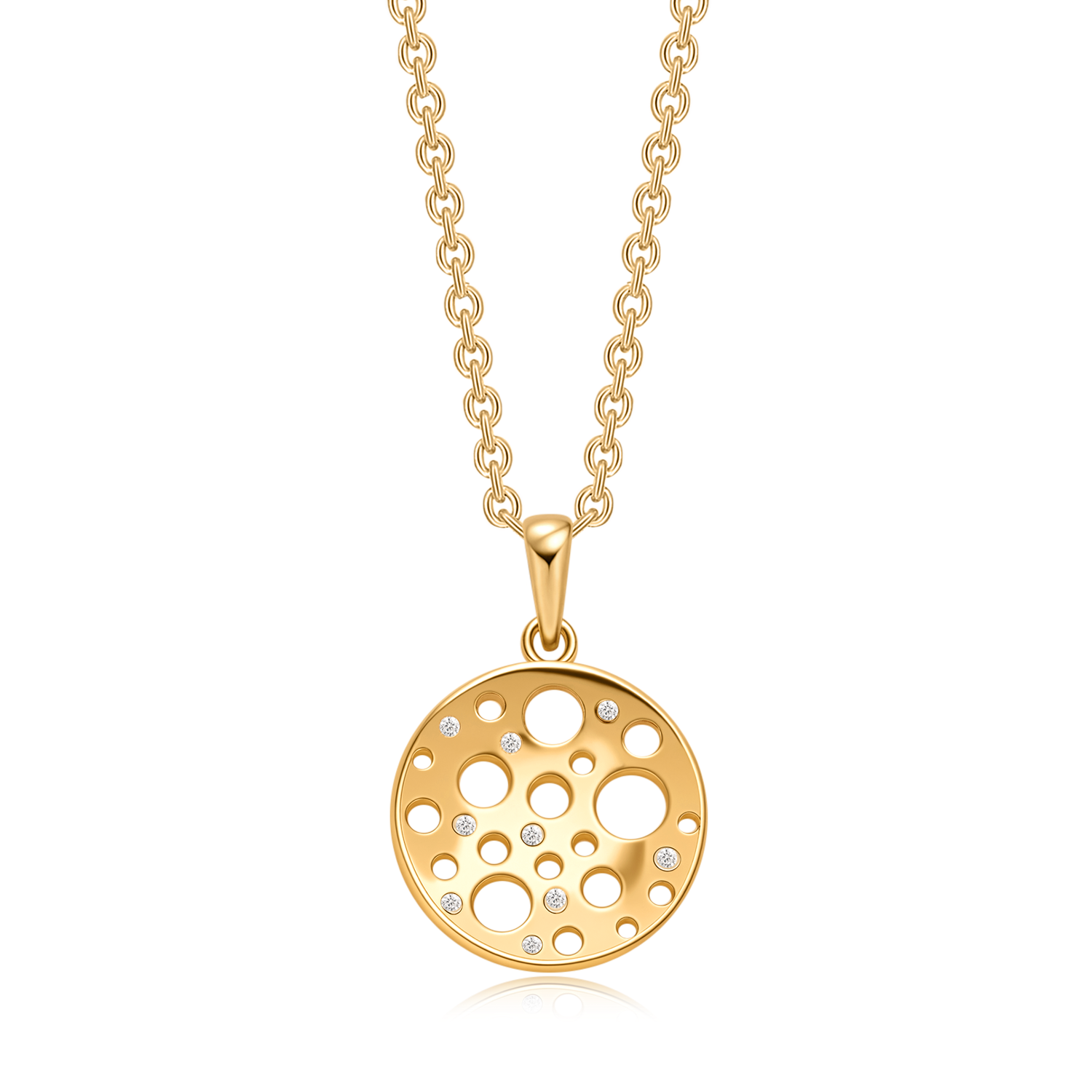 Sølvforgyldt halskæde