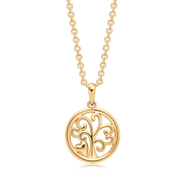 Sølvforgyldt halskæde