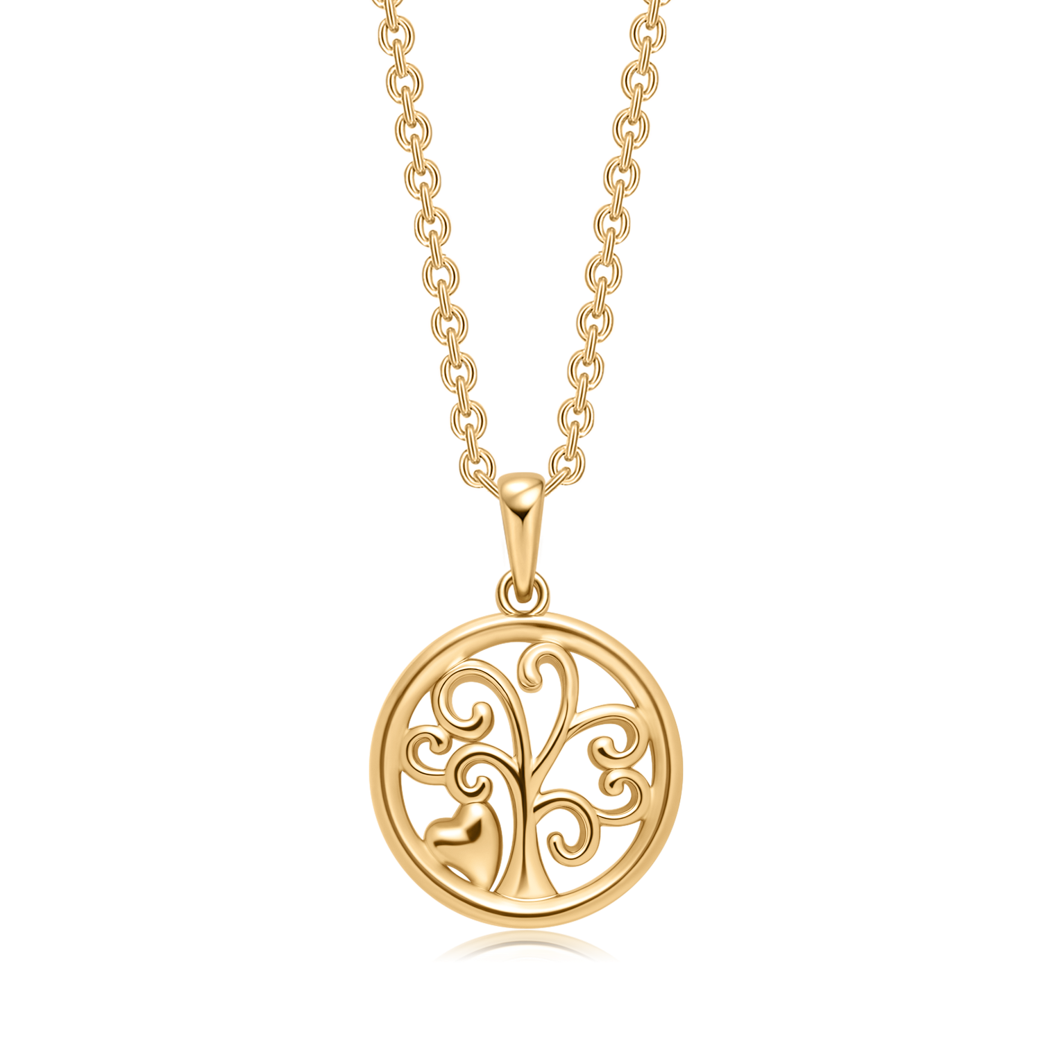 Sølvforgyldt halskæde