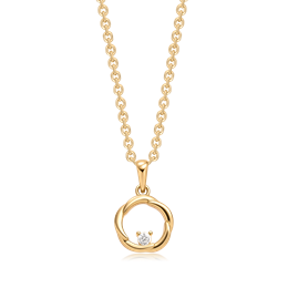 Sølvforgyldt halskæde