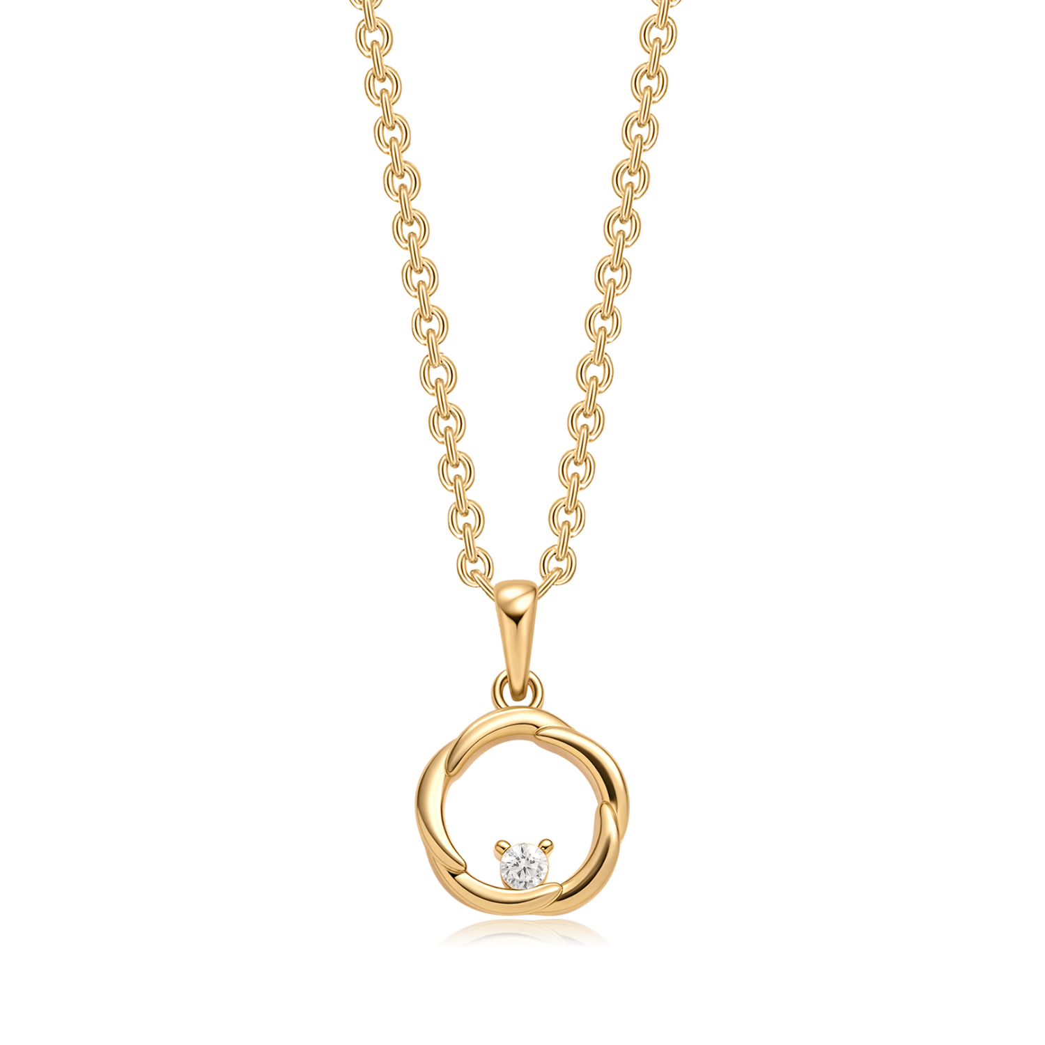 Sølvforgyldt halskæde