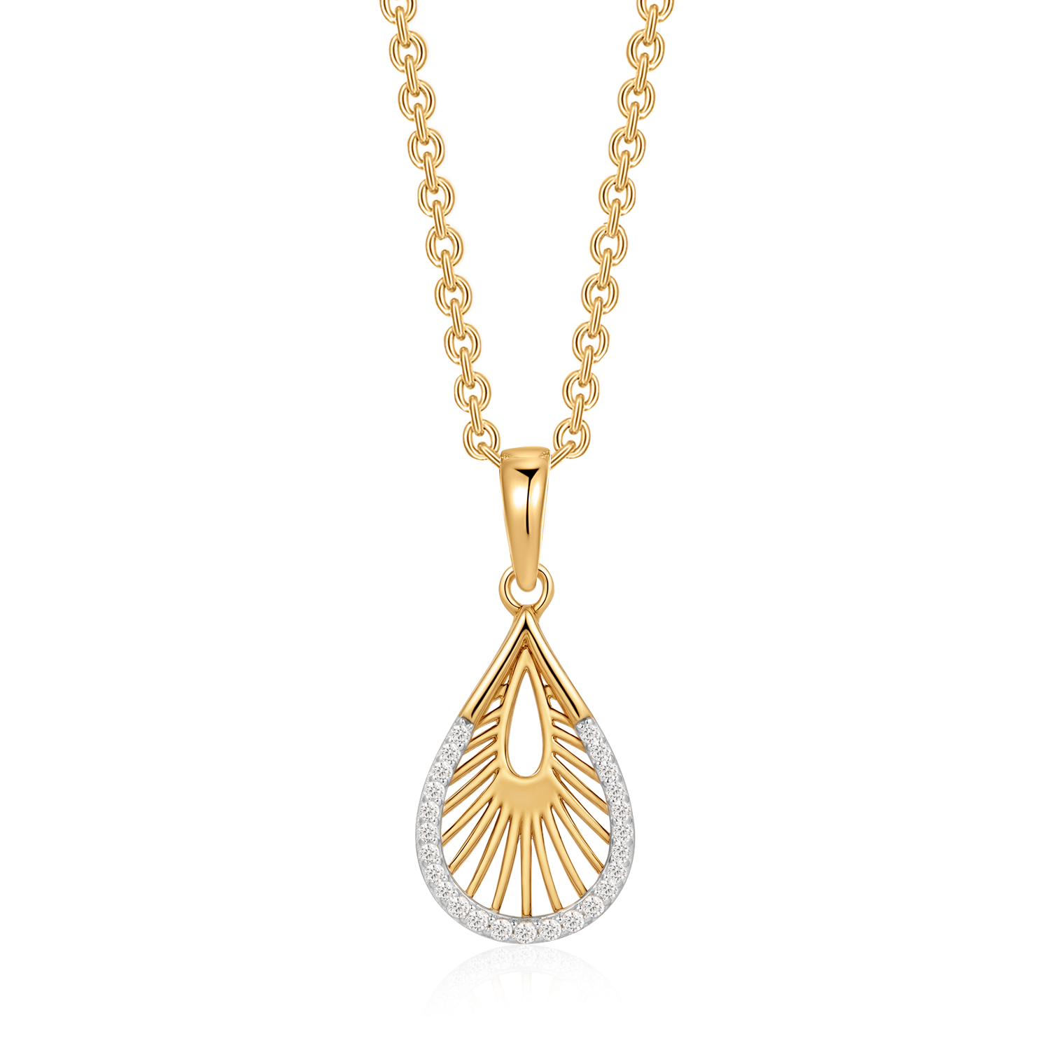 Sølvforgyldt halskæde