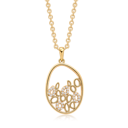 Sølvforgyldt halskæde