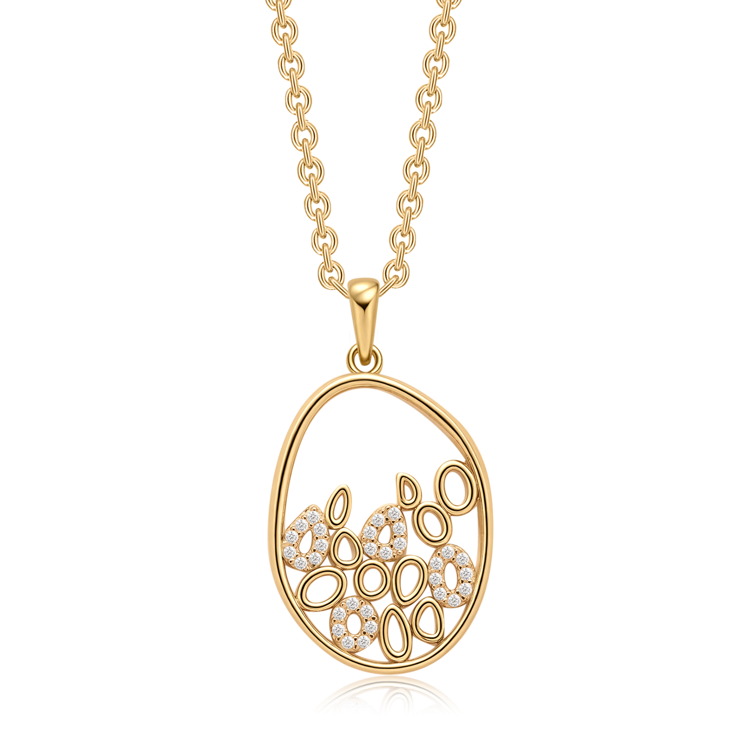 Sølvforgyldt halskæde