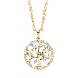 Sølvforgyldt halskæde