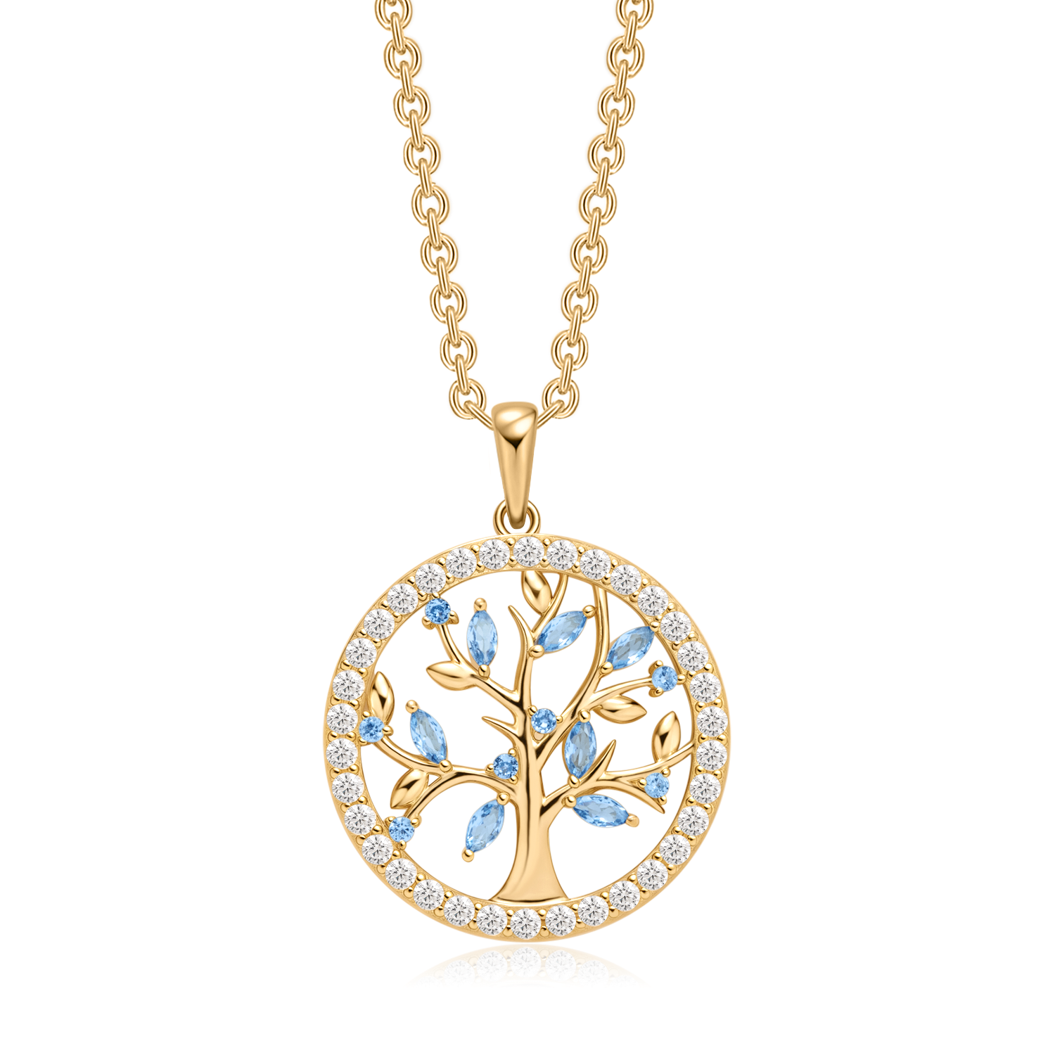 Sølvforgyldt halskæde