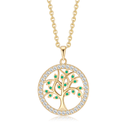 Sølvforgyldt halskæde