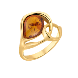 Sølvforgyldt ring