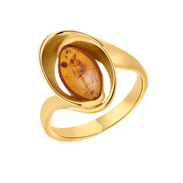 Sølvforgyldt ring