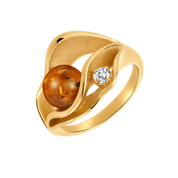 Sølvforgyldt ring