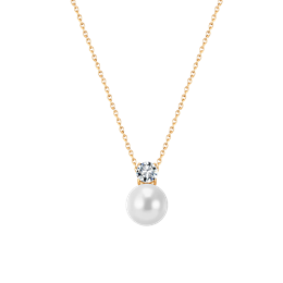 Stål forgyldt collier