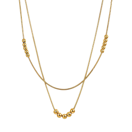 Stål forgyldt collier